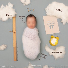 3D抠图PSD儿童模板图片