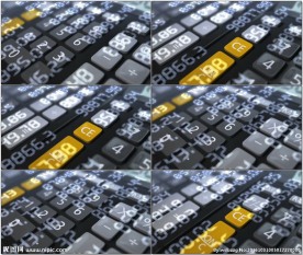 计算器数字飘动金融财务动态素材