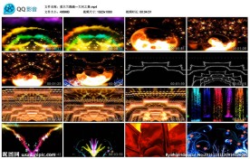 爱尔兰踢踏大河之舞彩色绚丽背景