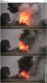 汽车爆炸燃烧