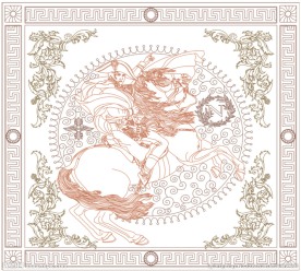 拿破仑硅藻泥图案