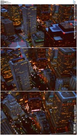 鸟瞰波士顿金融区