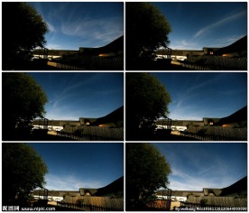 时间流逝的夜空