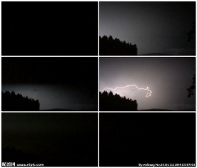 夜晚的电闪雷鸣