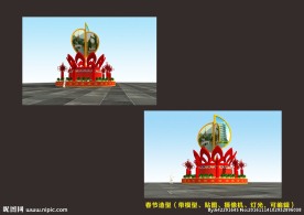 春节氛围景观设计