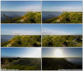 公园的鸟瞰视频