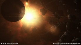 动态星球放射素材