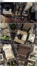 俯拍俯视波士顿市中心