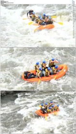 皮划艇激流而下