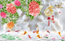 家和富贵玉雕背景墙