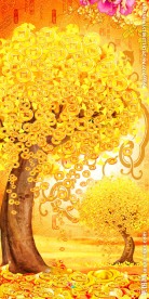 发财树中式玄关