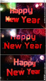 新年快乐烟花背景