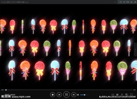 LED 动态 背景素材