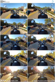 乡村公路骑摩托车