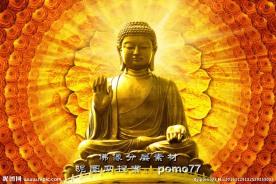 天坛大佛莲花背景