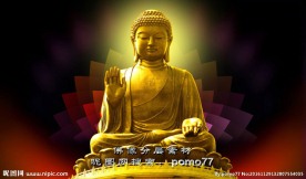 天坛大佛七彩莲花背景