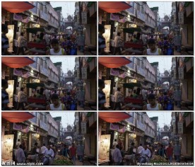 忙碌的印度街头