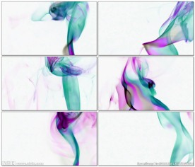 色彩斑斓的烟雾