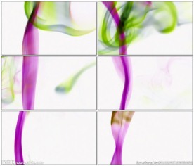 色彩鲜艳的烟雾