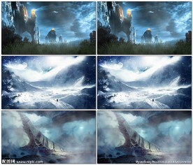 唯美壮观梦境背景