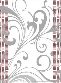 移门矢量图 移门菲林图 玻璃花