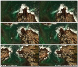 鸟瞰视角中的悬崖