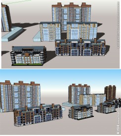 多层及高层建筑草图大师SU模型