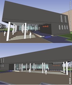 现代售楼处建筑草图大师SU模型