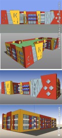 幼儿园建筑草图大师SU模型