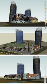 商业综合体建筑草图大师SU模型