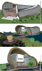 博物馆纪念馆美术馆建筑模型