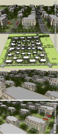 总部基地建筑草图大师SU模型