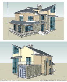 别墅建筑草图大师SU模型