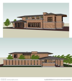 别墅建筑草图大师SU模型