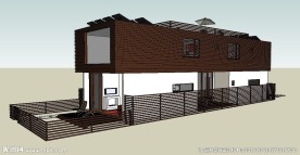 现代别墅建筑草图大师SU模型