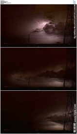 闪电钢丝网电塔