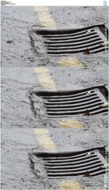 雨水流进下水道