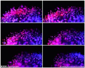 模糊的玻璃灯光点