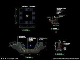 树池驳岸施工图