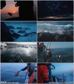 海边生活的渔民捕鱼为生