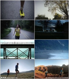 奔跑者跑步运动锻炼