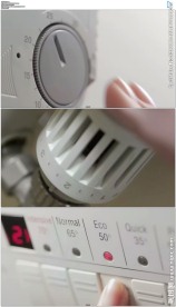 旋转调整按钮温度