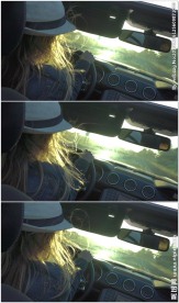 美女开敞篷跑车