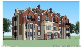 英式风格别墅建筑草图大师SU