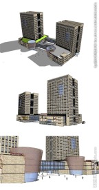 高层建筑草图大师SU模型