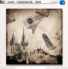 欧美素描画复古画图片