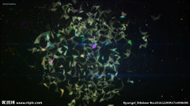 充满活力点线面网格抽象科技素材