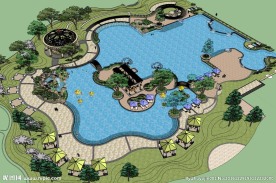 草图大师SU主题公园广场