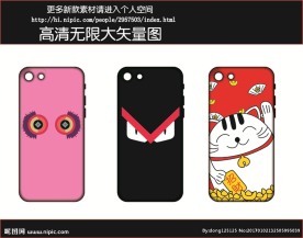 招财猫手机壳图案