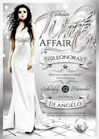 唯美白色明星海报